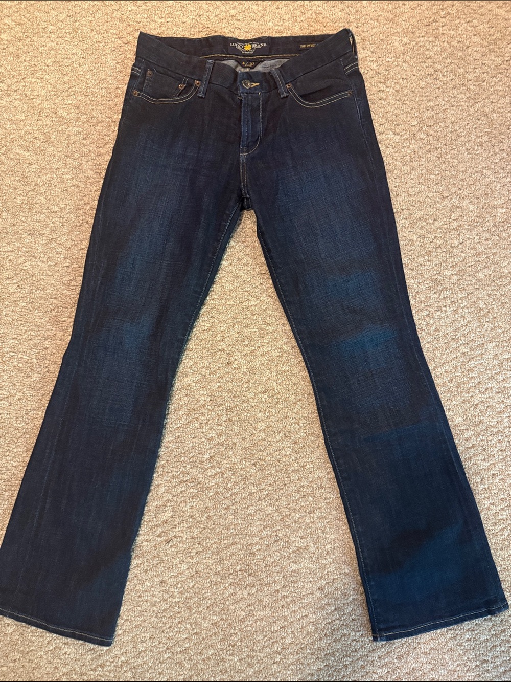Lucky Brand Sweet Jean Boot Dark Indigo 4/27 Ankle